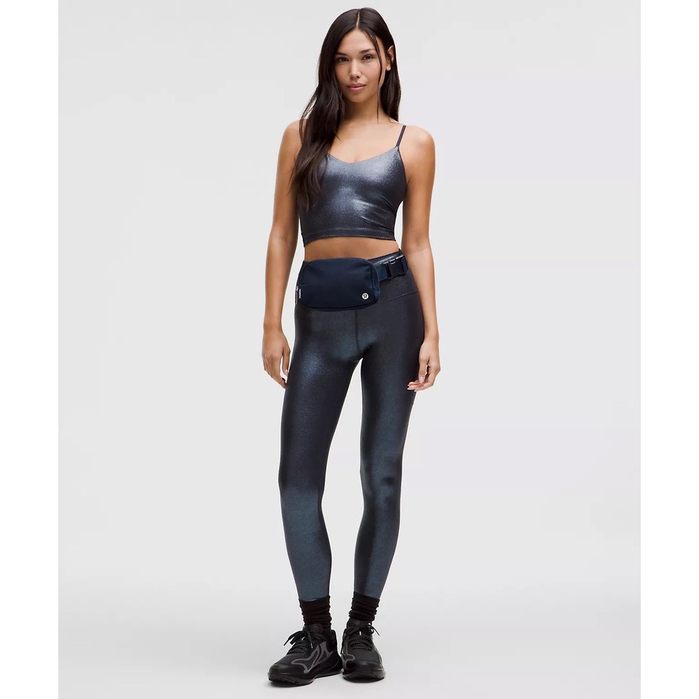Lululemon Align High-Rise Ribbed Pant 28" in Radiate Foil Print Black Night - 6